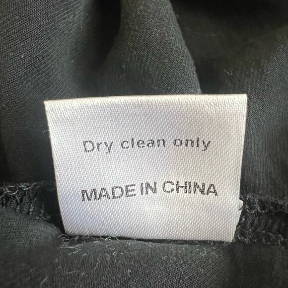 Karina Grimaldi Revolve Solana Cotton Tiered Sleeveless Solid Black Maxi Dress S - Picture 9 of 11